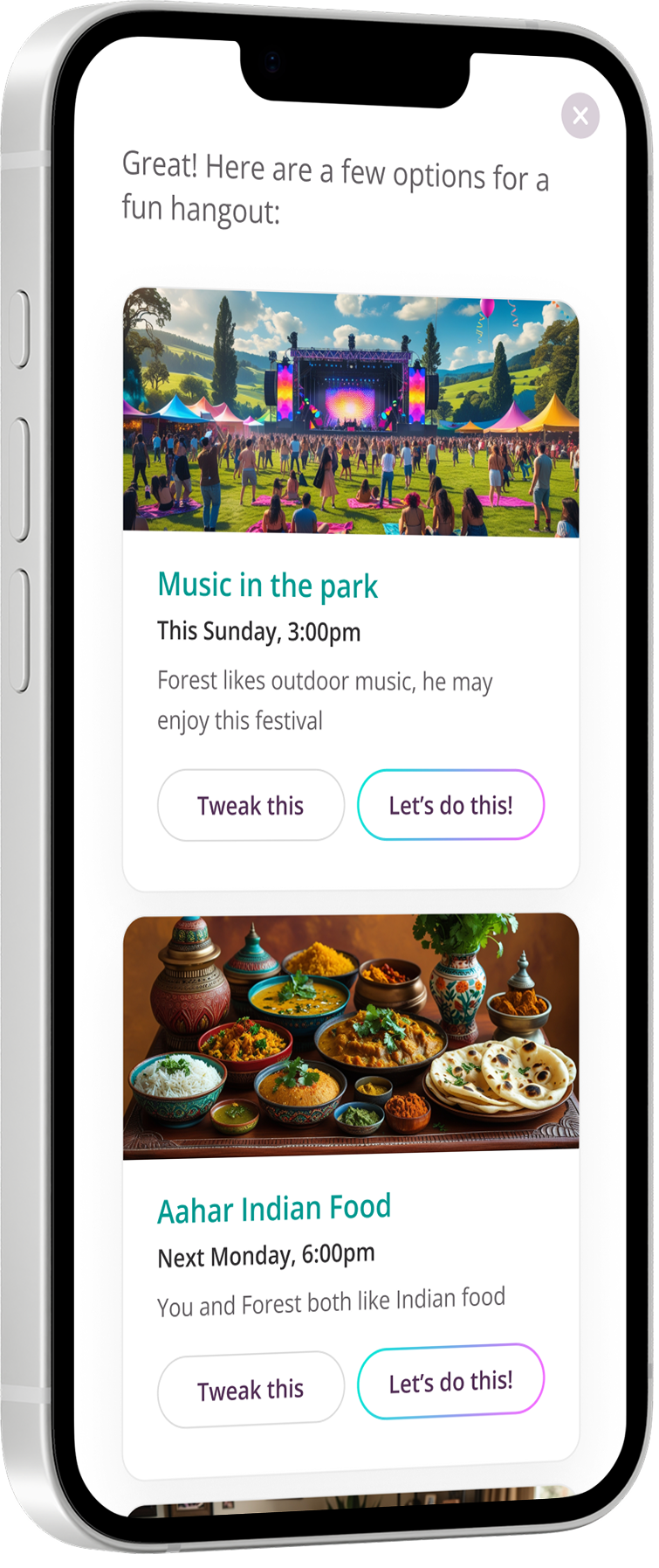 Friend AI Phone Mockups